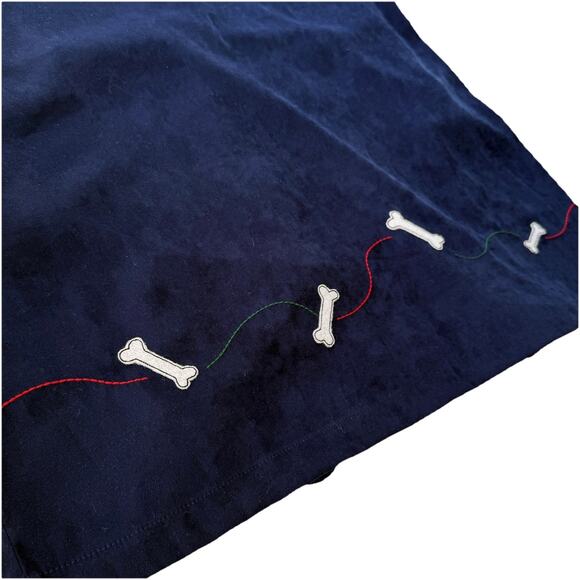 Vintage Bobbie Brooks Tank Dress Navy Dog Granny Cottage Y2K Women's M - Picture 11 of 12